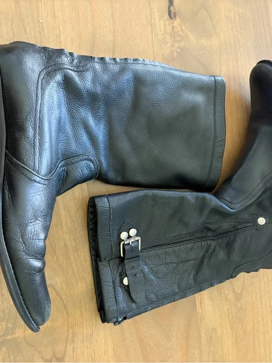 Women’s Blackstone Goodyear Welt Black Leather Boots Size 10M - Picture 3 of 9